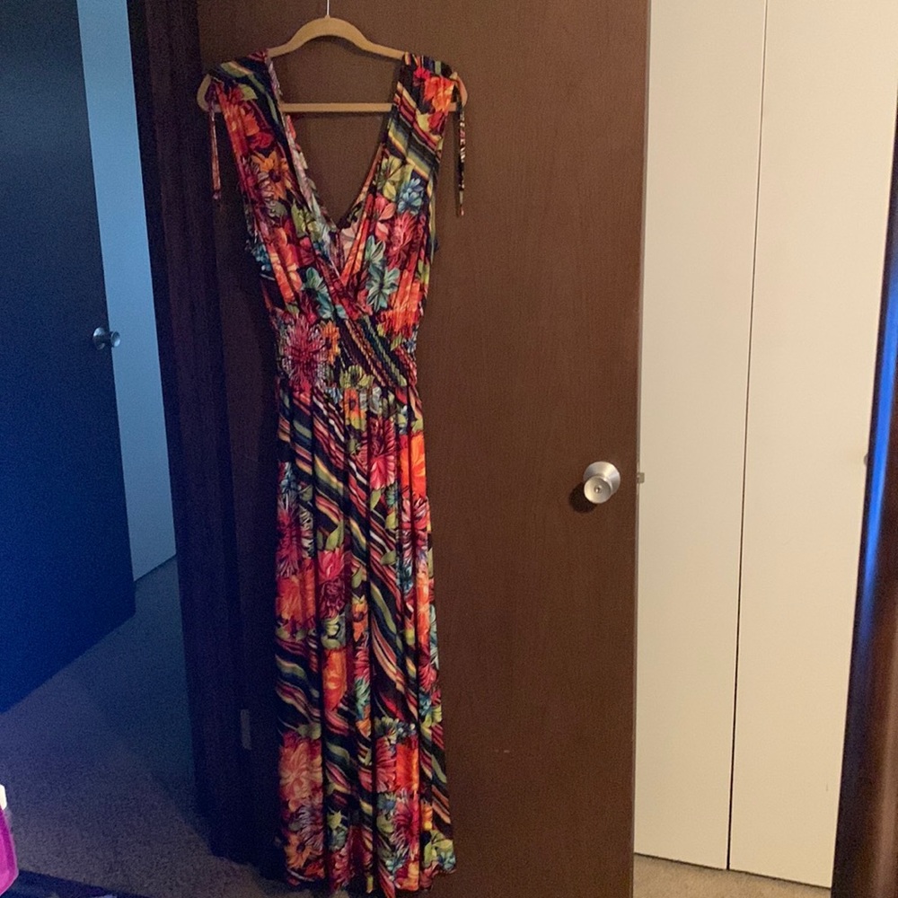 Just Love floral maxi dress, Size: 1X